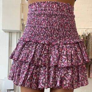 NWT Isabel Marant Etoile Naomi floral Tiered Mini Skirt $466